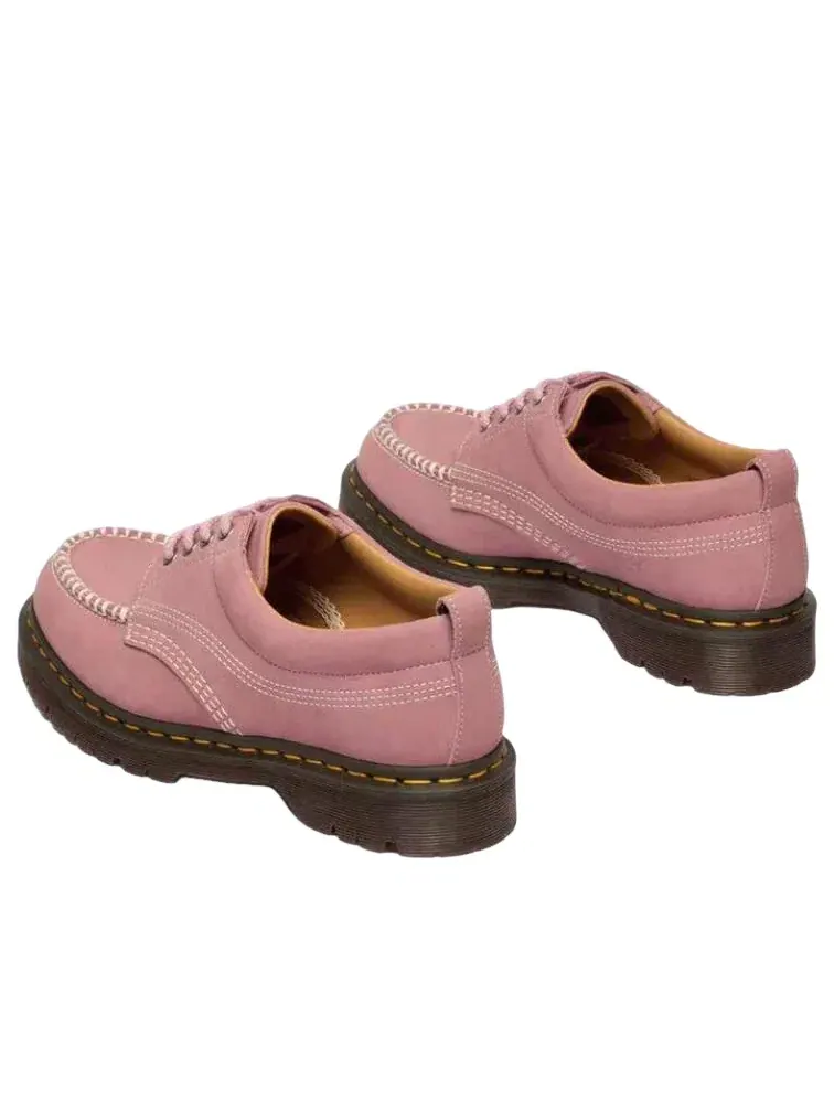 Ботинки мужские Dr. Martens Lowell кожаные на шнуровке Moc Toe — изображение 5 из 6, розовый