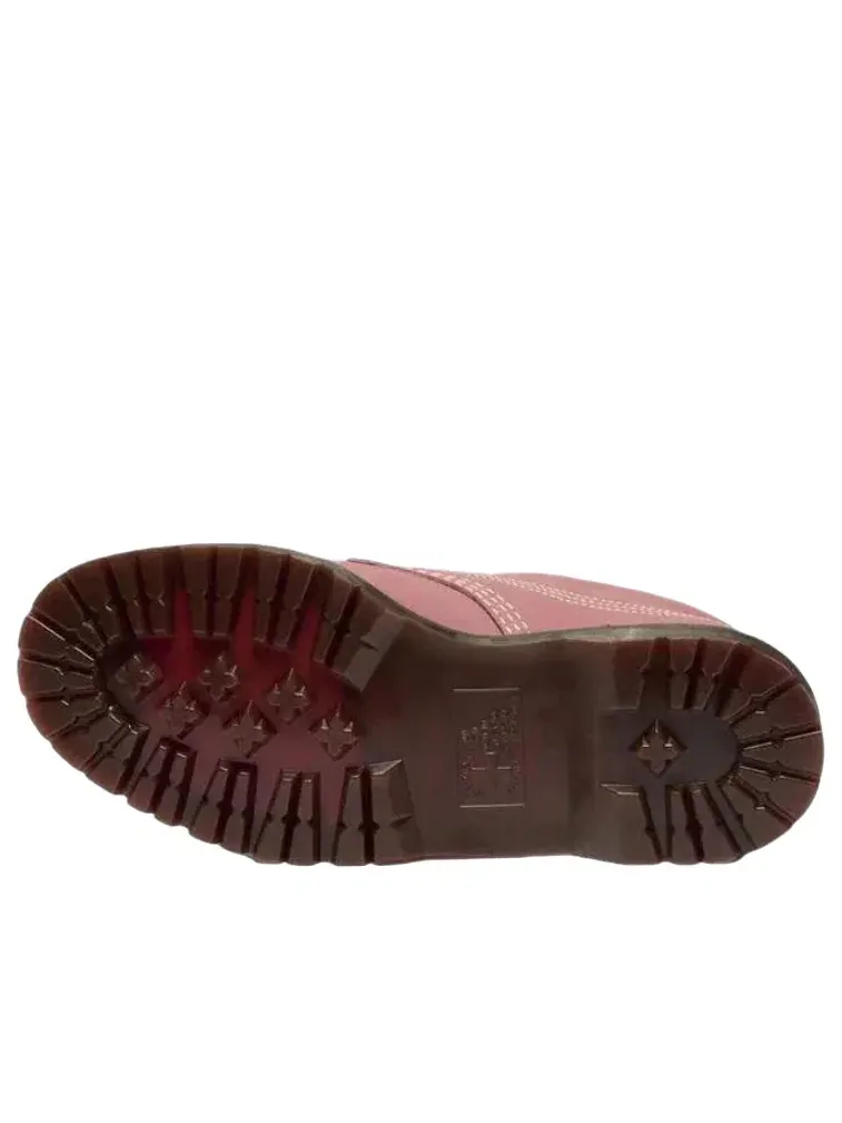 Ботинки мужские Dr. Martens Lowell кожаные на шнуровке Moc Toe — изображение 6 из 6, розовый