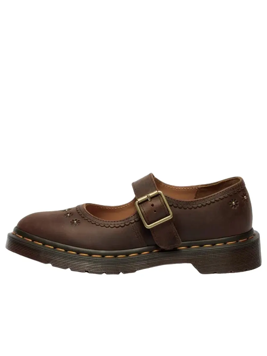 Туфли Dr. Martens Mary Jane Flower — изображение 1 из 4, коричневый