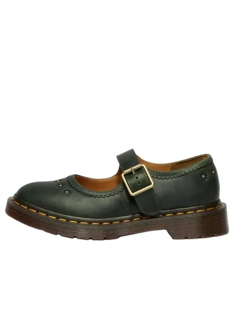 Туфли Dr. Martens Mary Jane Flower 'Dms Green' — изображение 1 из 6, зеленый