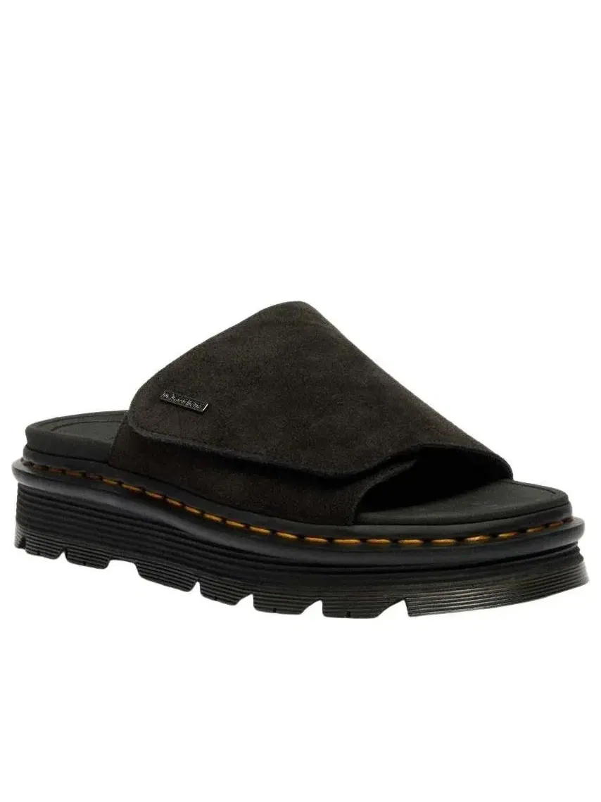 Сандалии Dr. Martens Zebzag Slide Sandal, кожаные — изображение 2 из 8, черный