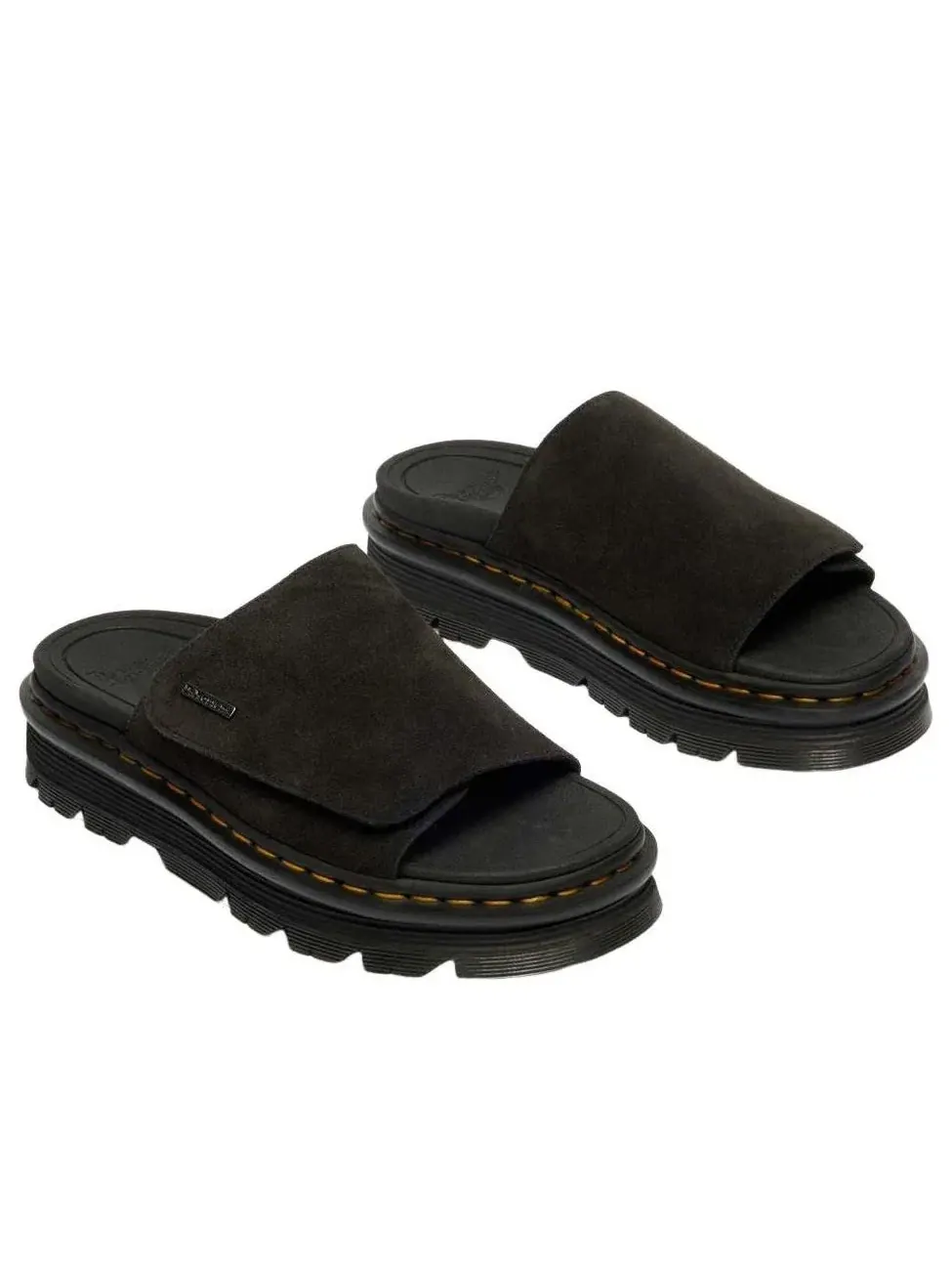 Сандалии Dr. Martens Zebzag Slide Sandal, кожаные — изображение 4 из 8, черный