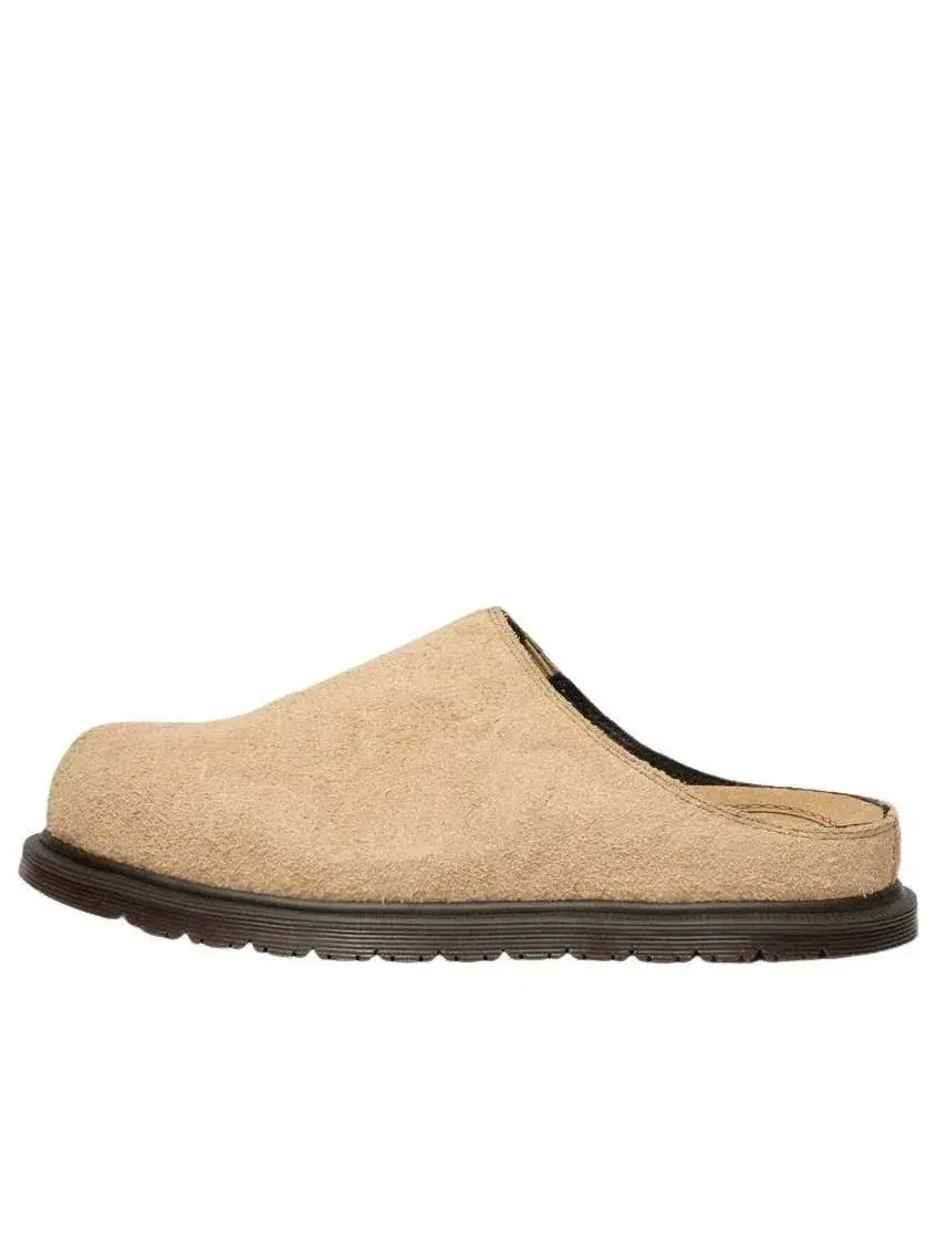 Мюли мужские Dr. Martens San Hairy Suede, замшевые — изображение 1 из 8, бежевый