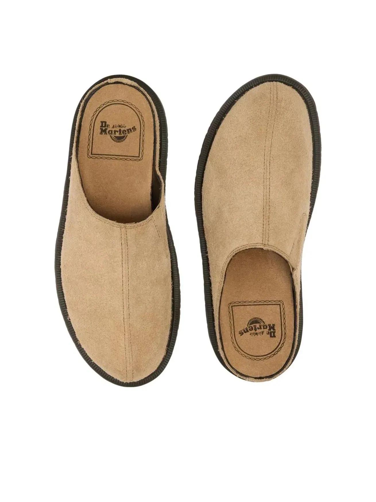 Мюли мужские Dr. Martens San Hairy Suede, замшевые — изображение 3 из 8, бежевый
