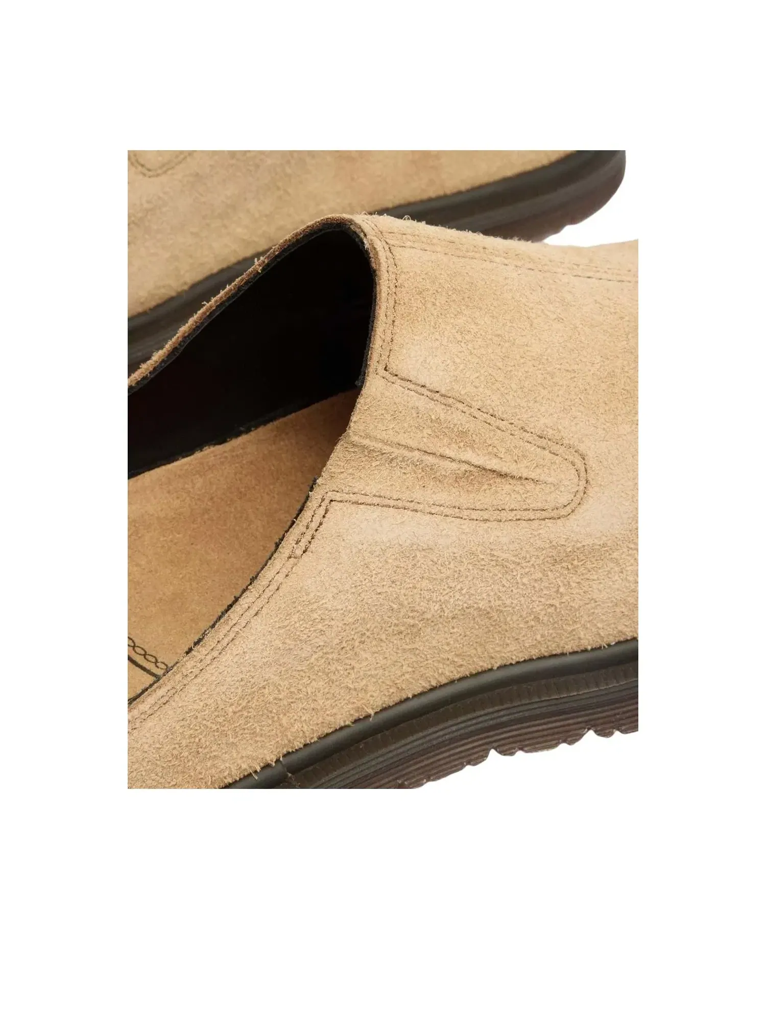Мюли мужские Dr. Martens San Hairy Suede, замшевые — изображение 6 из 8, бежевый