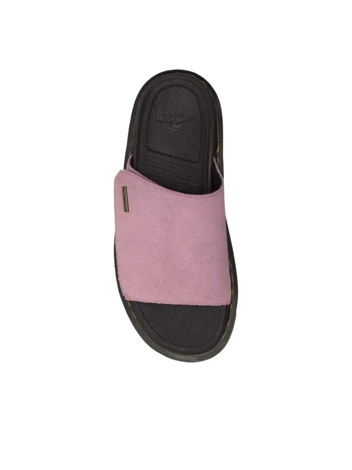 Шлепанцы Dr. Martens Zebzag Slides 'Dusty Rose', замша — изображение 4 из 5, розовый