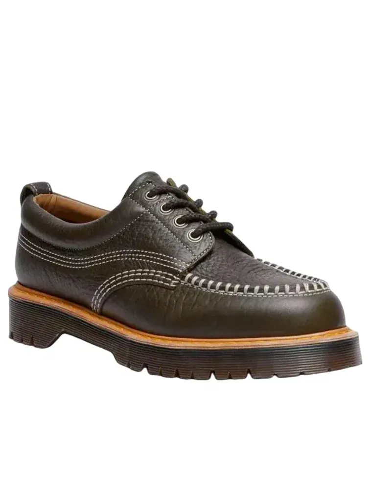 Лоферы Dr. Martens Lowell Dms Olive, кожаные — изображение 2 из 6, коричневый