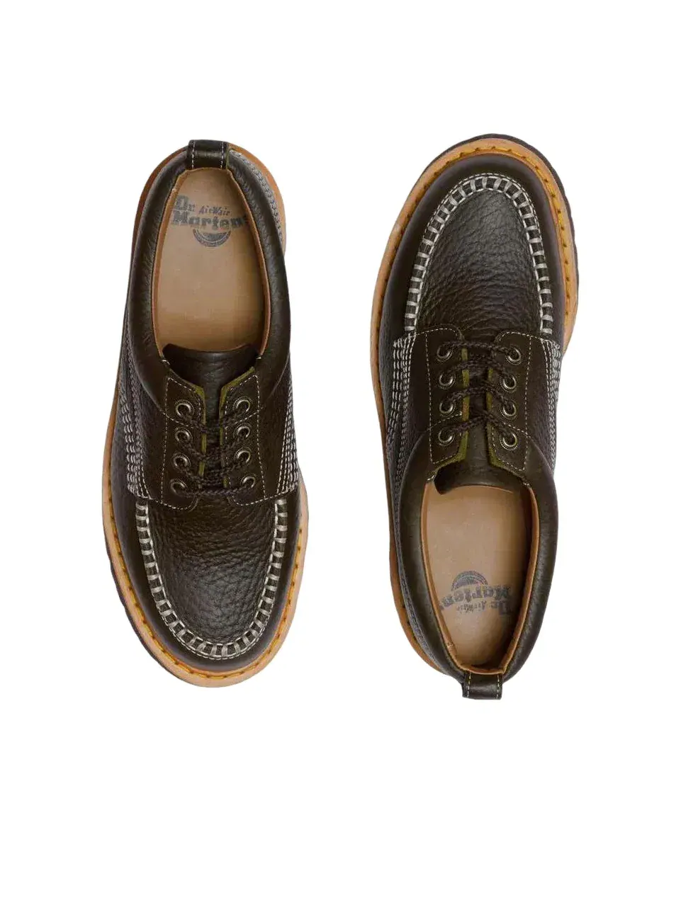 Лоферы Dr. Martens Lowell Dms Olive, кожаные — изображение 5 из 6, коричневый