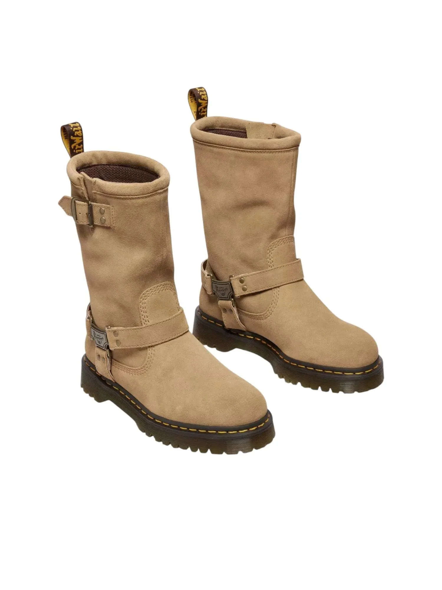 Ботинки Dr. Martens Anistone Hi Biker Boots Savannah Tan — изображение 2 из 5, бежевый