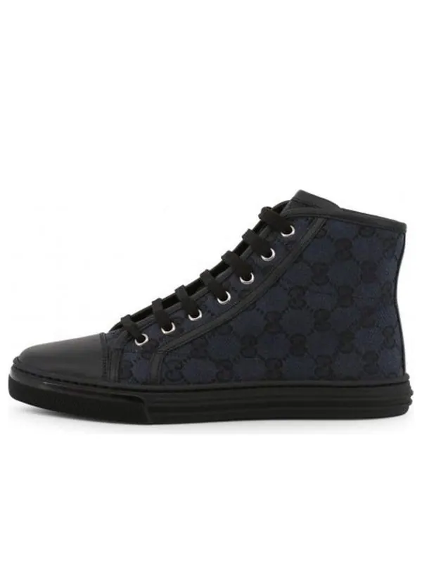 Кроссовки monogram canvas gg high 'black' Gucci — изображение 1 из 4, черный
