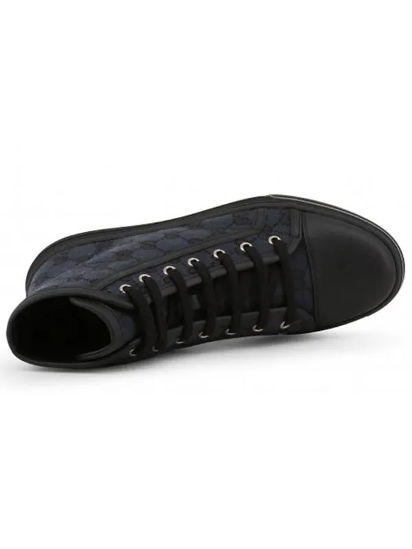 Кроссовки monogram canvas gg high 'black' Gucci — изображение 3 из 4, черный