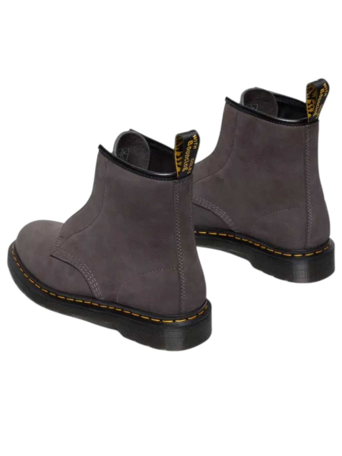 Ботинки Dr. Martens 1460 Laceless из нубука, цвет оружейная сталь — изображение 3 из 5