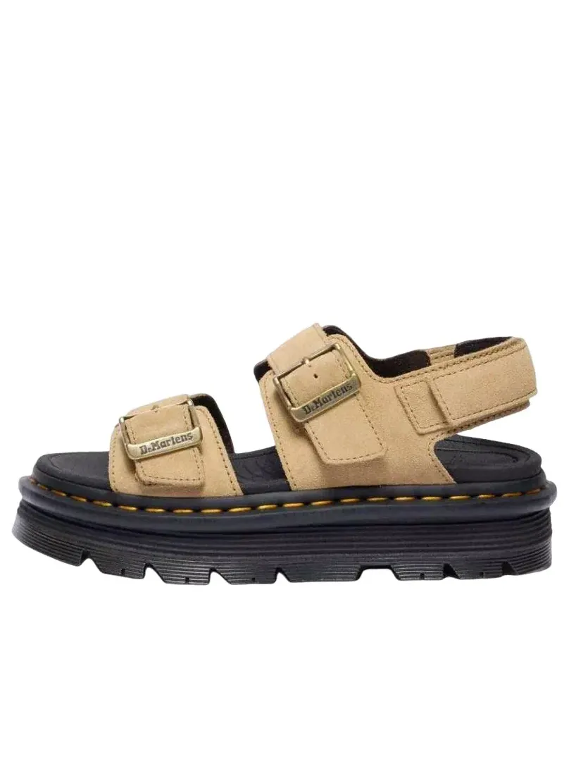 Сандалии женские Dr. Martens Zebzag Rigger, замша — изображение 1 из 6, бежевый