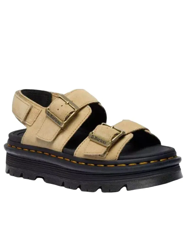 Сандалии женские Dr. Martens Zebzag Rigger, замша — изображение 2 из 6, бежевый