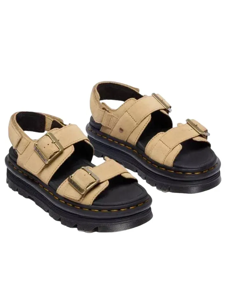 Сандалии женские Dr. Martens Zebzag Rigger, замша — изображение 3 из 6, бежевый