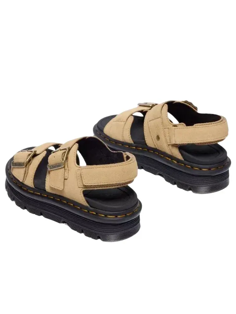 Сандалии женские Dr. Martens Zebzag Rigger, замша — изображение 4 из 6, бежевый