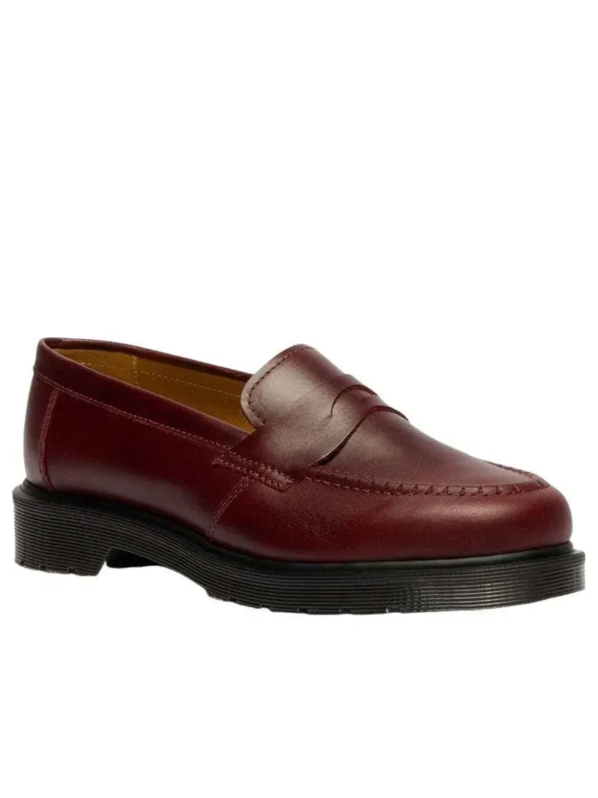 Лоферы Dr. Martens MIE Delapre Penny Loafer бордовые — изображение 2 из 9, бордовый