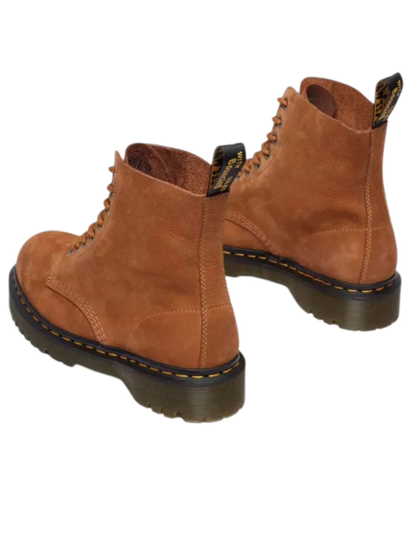 Ботинки Dr. Martens 1460 Pascal Bex Soft Nubuck Lace Up Boots, замша — изображение 3 из 5, коричневый