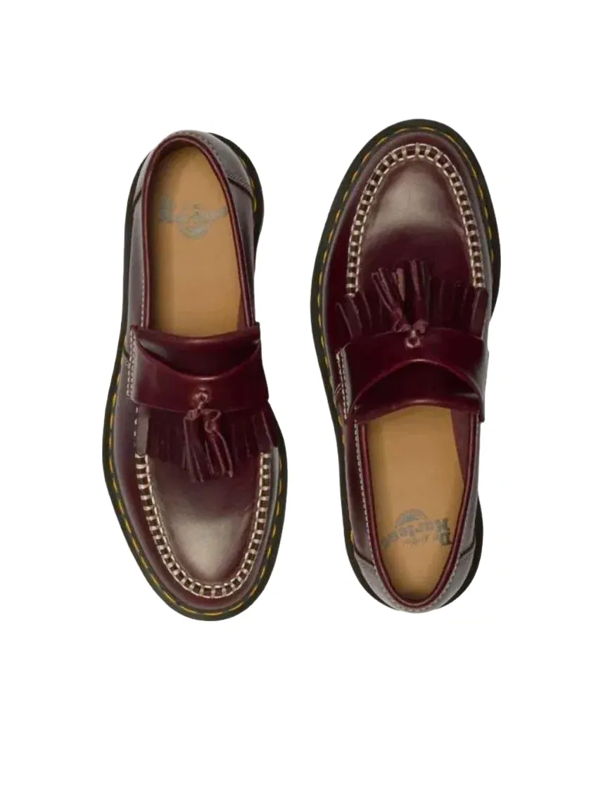Лоферы женские Dr. Martens Adrian из кожи Orleans Leather с кисточками — изображение 1 из 7, красный