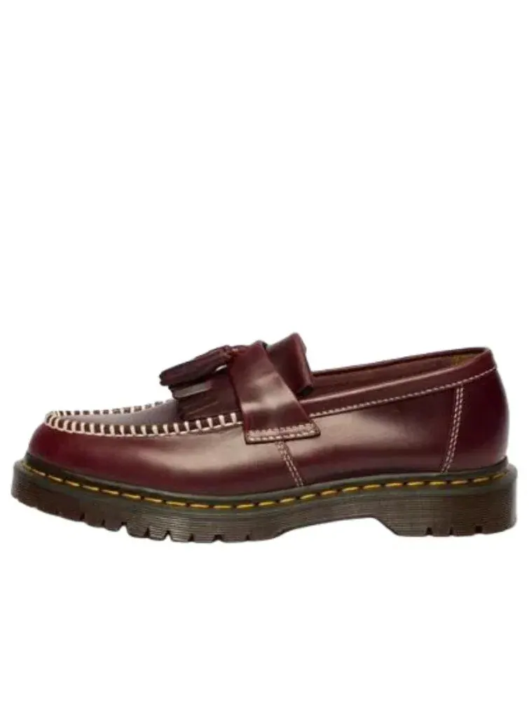 Лоферы женские Dr. Martens Adrian из кожи Orleans Leather с кисточками — изображение 2 из 7, красный