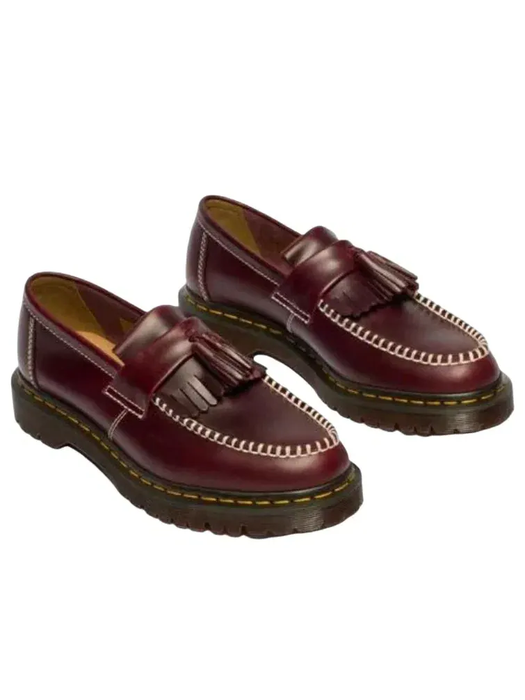 Лоферы женские Dr. Martens Adrian из кожи Orleans Leather с кисточками — изображение 4 из 7, красный