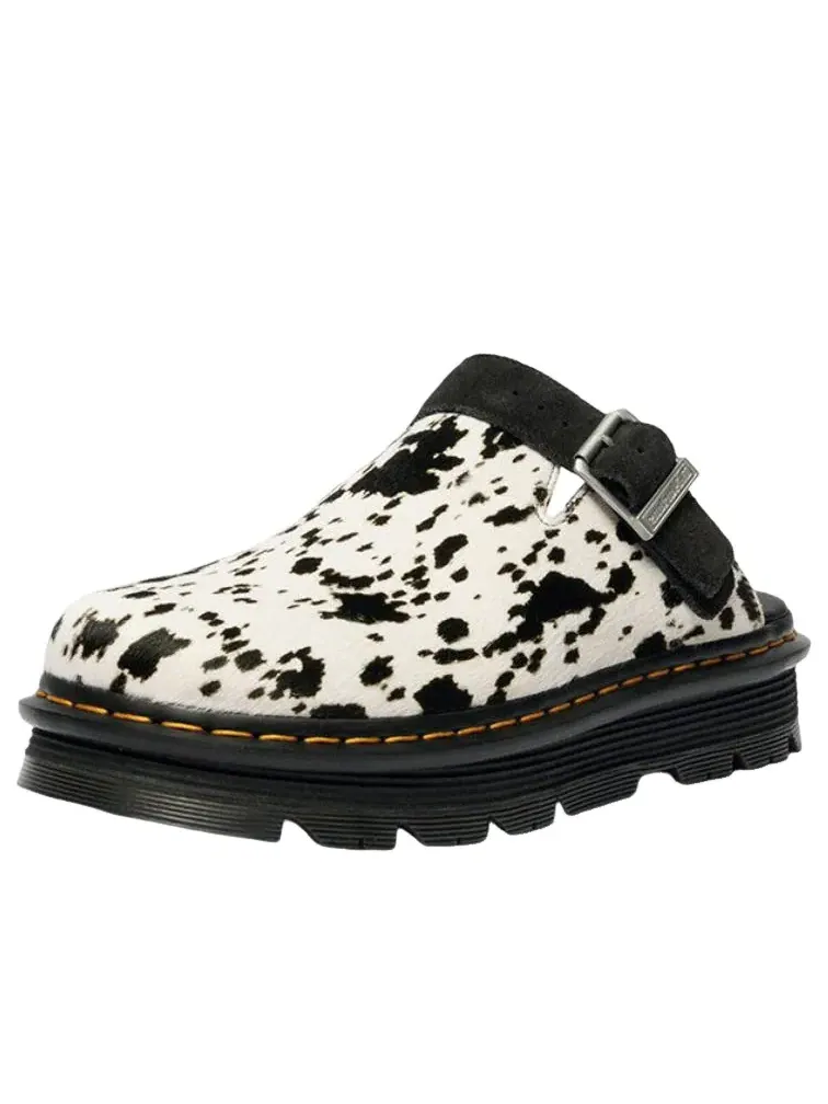 Мюли Dr. Martens Zebzag Mule 'Dalmatian', кожаные — изображение 1 из 4, белый