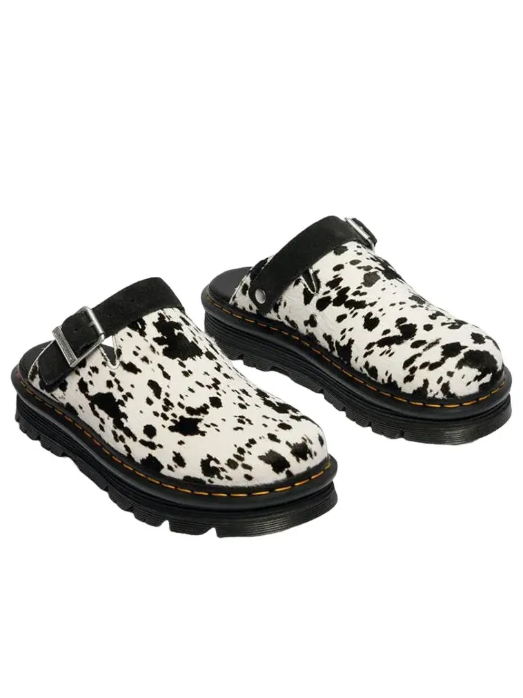 Мюли Dr. Martens Zebzag Mule 'Dalmatian', кожаные — изображение 2 из 4, белый