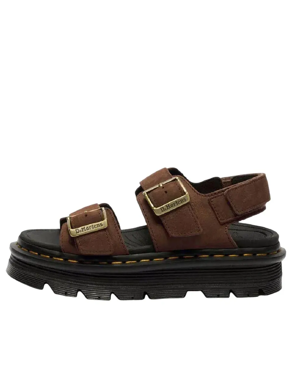 Сандалии женские Dr. Martens Zebzag Nubuck Platform — изображение 1 из 6, коричневый