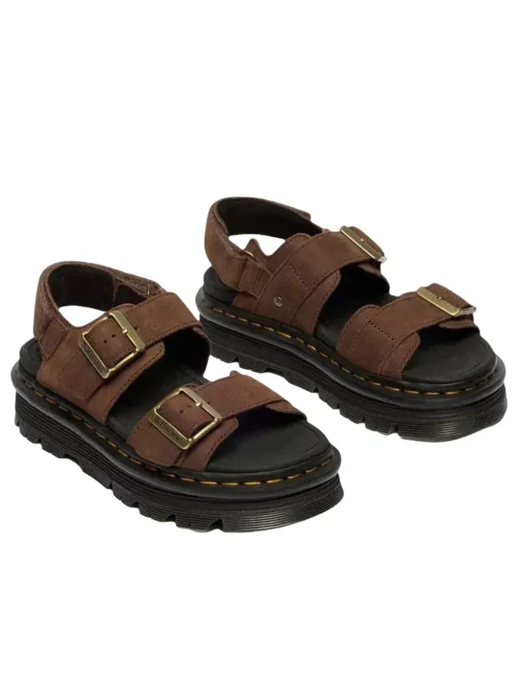 Сандалии женские Dr. Martens Zebzag Nubuck Platform — изображение 3 из 6, коричневый