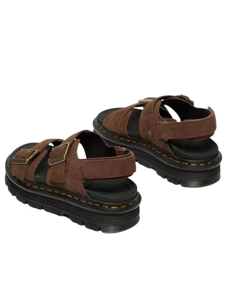 Сандалии женские Dr. Martens Zebzag Nubuck Platform — изображение 4 из 6, коричневый