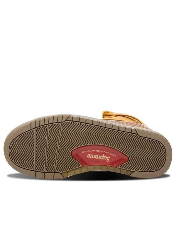 Кроссовки x supreme zoom air 94 hi 'wheat' Nike — изображение 3 из 3, золотистый