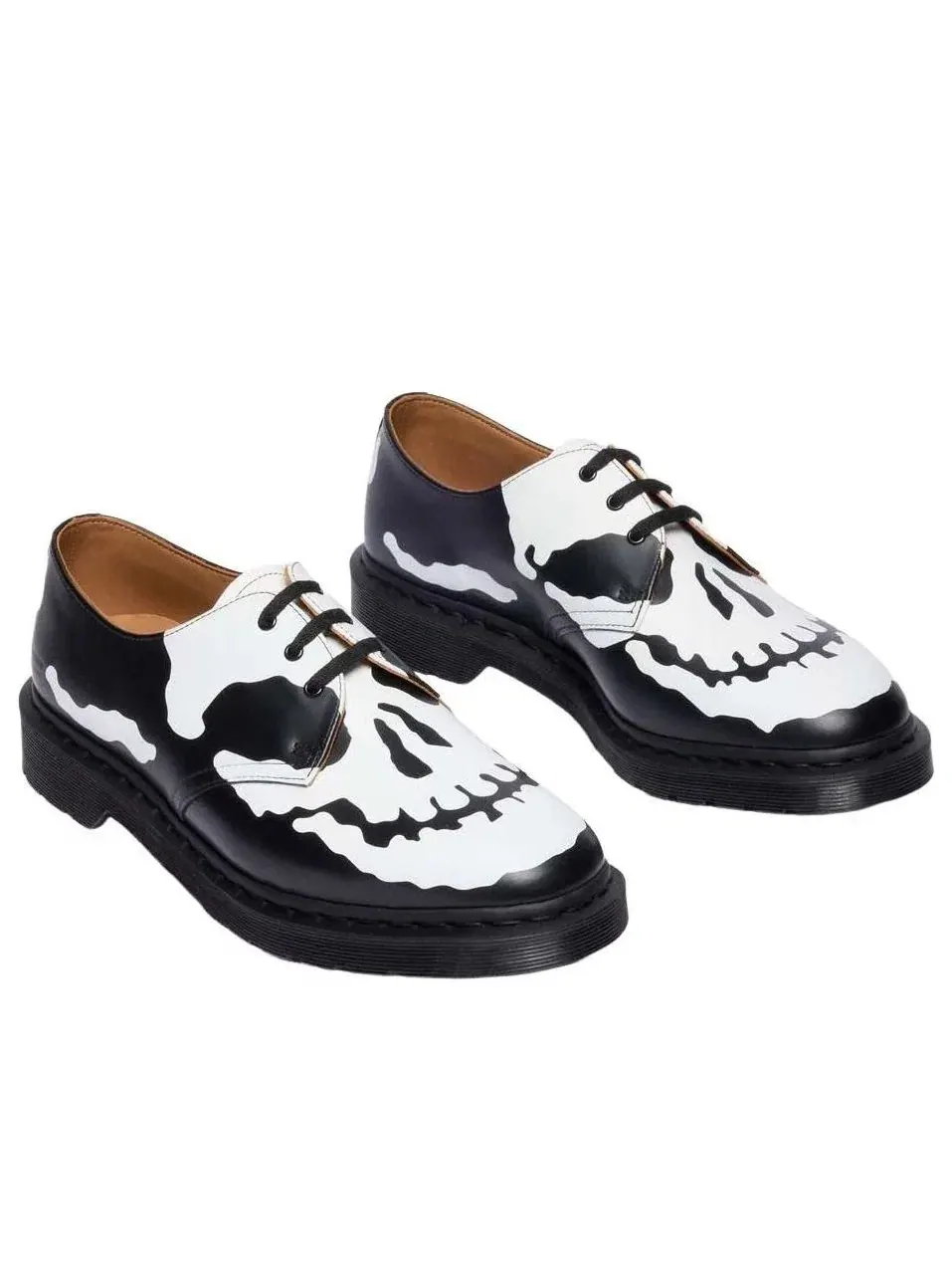 Туфли мужские Dr. Martens Oxford 1461 Supreme, кожаные, с принтом — изображение 3 из 9, черный