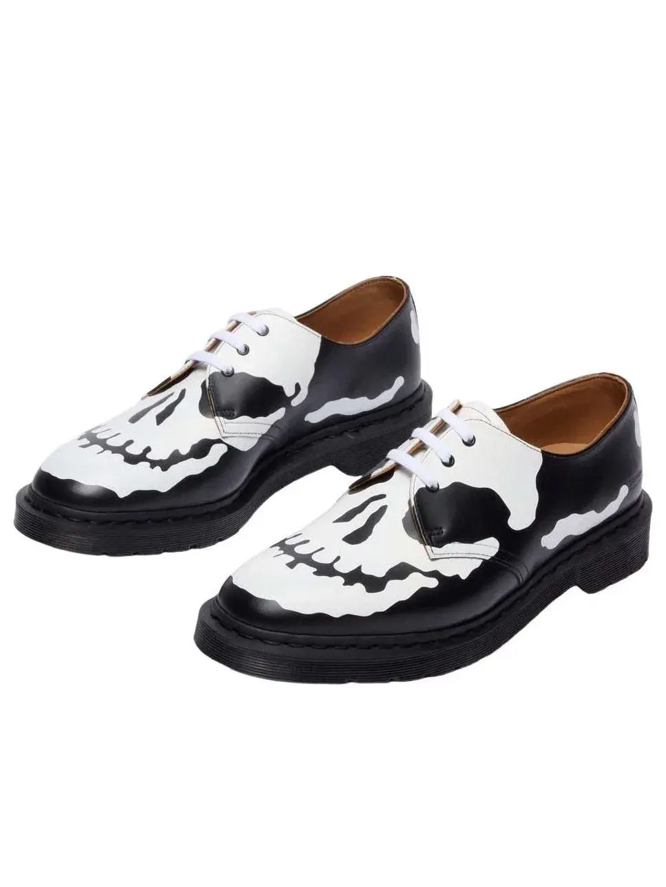 Туфли мужские Dr. Martens Oxford 1461 Supreme, кожаные, с принтом — изображение 4 из 9, черный