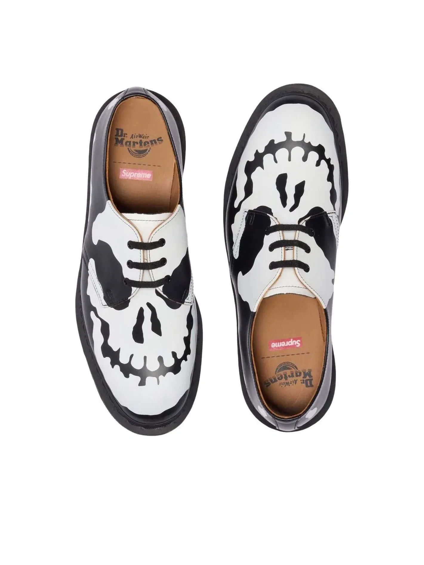 Туфли мужские Dr. Martens Oxford 1461 Supreme, кожаные, с принтом — изображение 5 из 9, черный