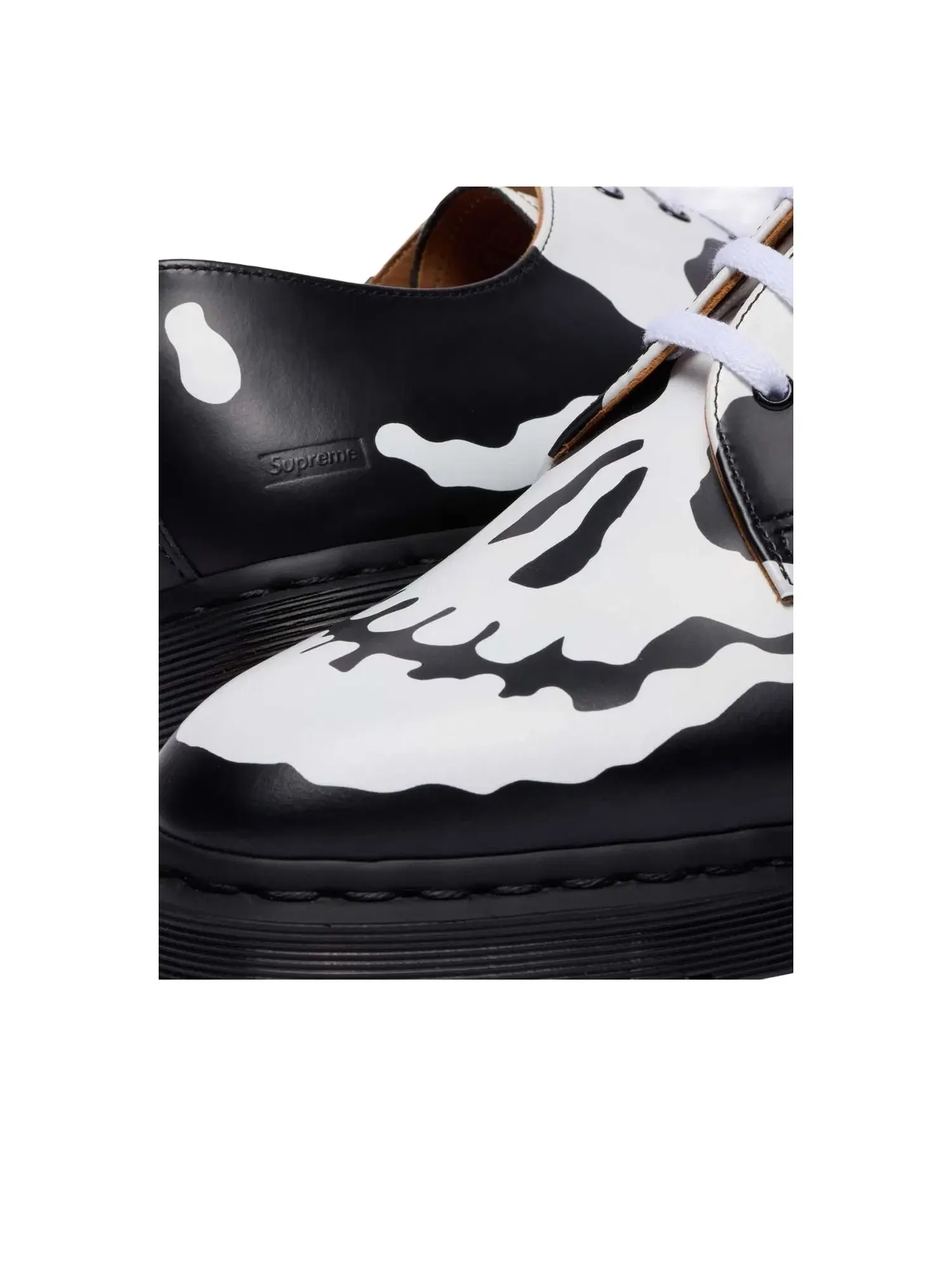 Туфли мужские Dr. Martens Oxford 1461 Supreme, кожаные, с принтом — изображение 8 из 9, черный