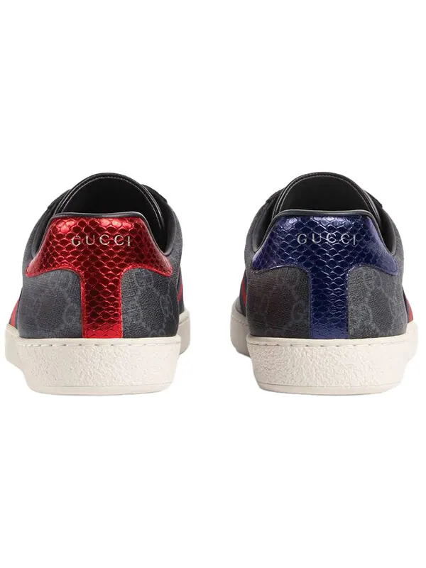 Кроссовки ace gg supreme 'black grey' Gucci — изображение 4 из 4, черный