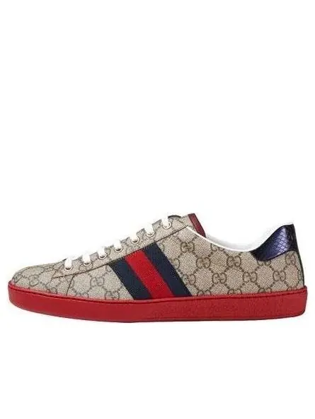 Кроссовки ace gg supreme Gucci — изображение 1 из 4, бежевый