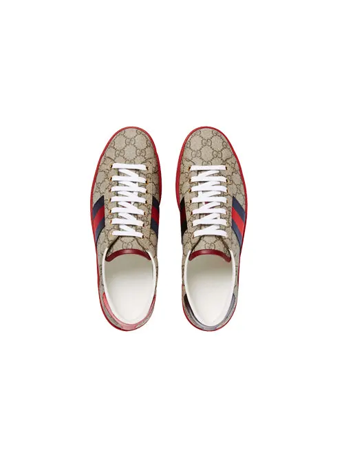Кроссовки ace gg supreme Gucci — изображение 3 из 4, бежевый