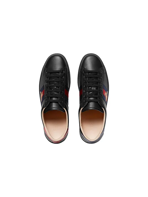 Кроссовки ace embroidered Gucci — изображение 3 из 4, черный
