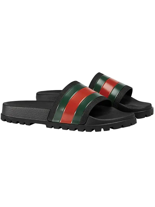 Сандалии web slide 'black' Gucci — изображение 2 из 4, черный