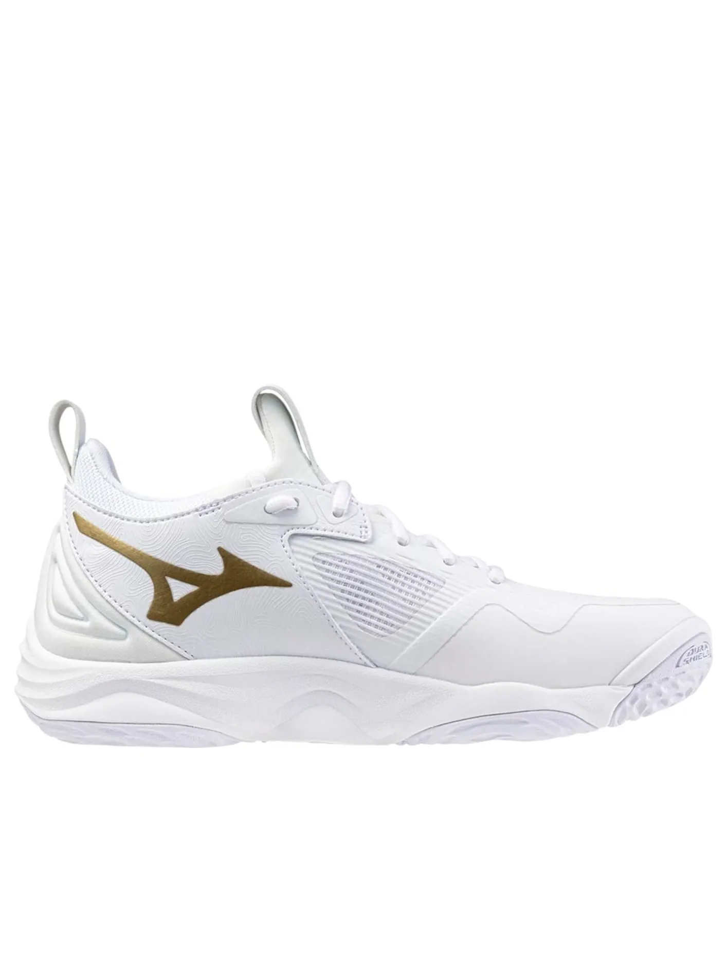 (WMNS) Mizuno Wave Momentum 3 'White Gold' — изображение 3 из 5, белый/золотистый