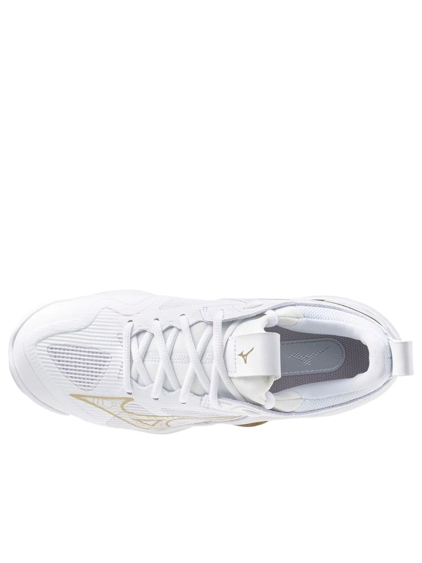 (WMNS) Mizuno Wave Momentum 3 'White Gold' — изображение 4 из 5, белый/золотистый