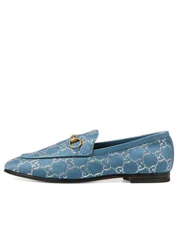 Кроссовки jordaan loafers 'blue' Gucci — изображение 1 из 4, синий