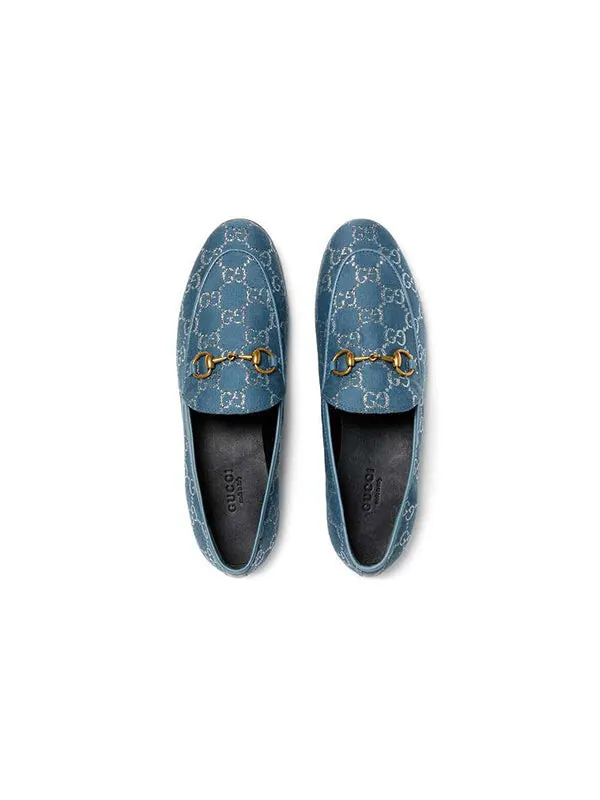 Кроссовки jordaan loafers 'blue' Gucci — изображение 3 из 4, синий