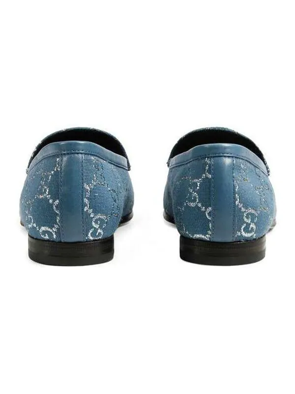 Кроссовки jordaan loafers 'blue' Gucci — изображение 4 из 4, синий