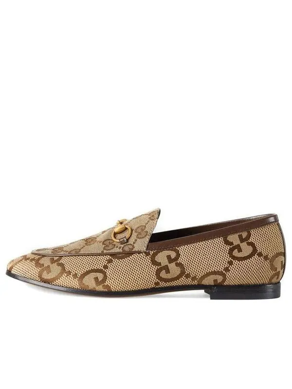 Кроссовки jordaan jumbo gg loafer 'beige' Gucci — изображение 1 из 4, бежевый//золотистый