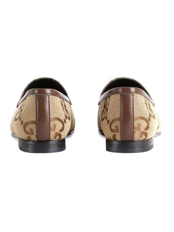 Кроссовки jordaan jumbo gg loafer 'beige' Gucci — изображение 4 из 4, бежевый//золотистый