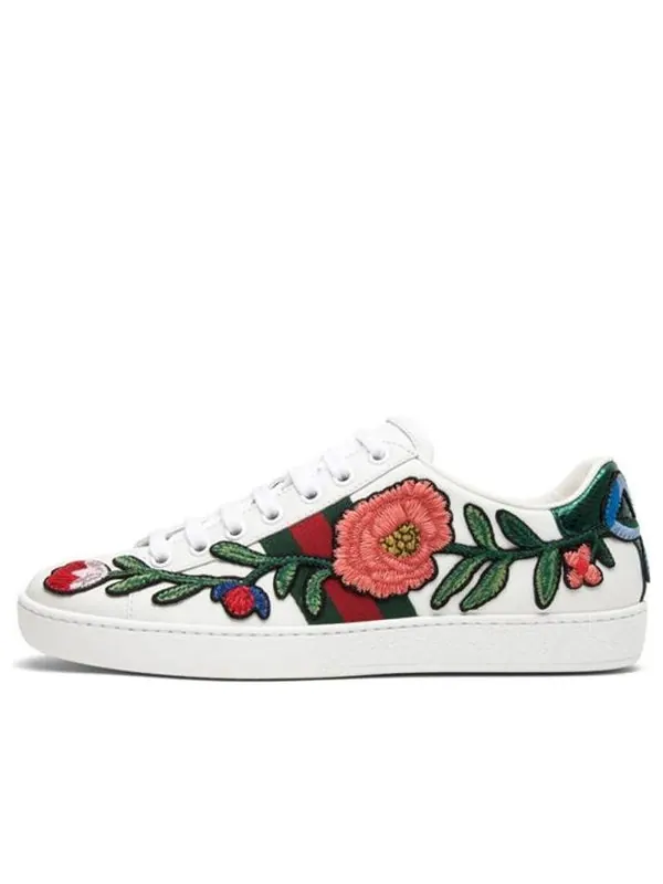 Кроссовки ace embroidered Gucci — изображение 1 из 4, белый