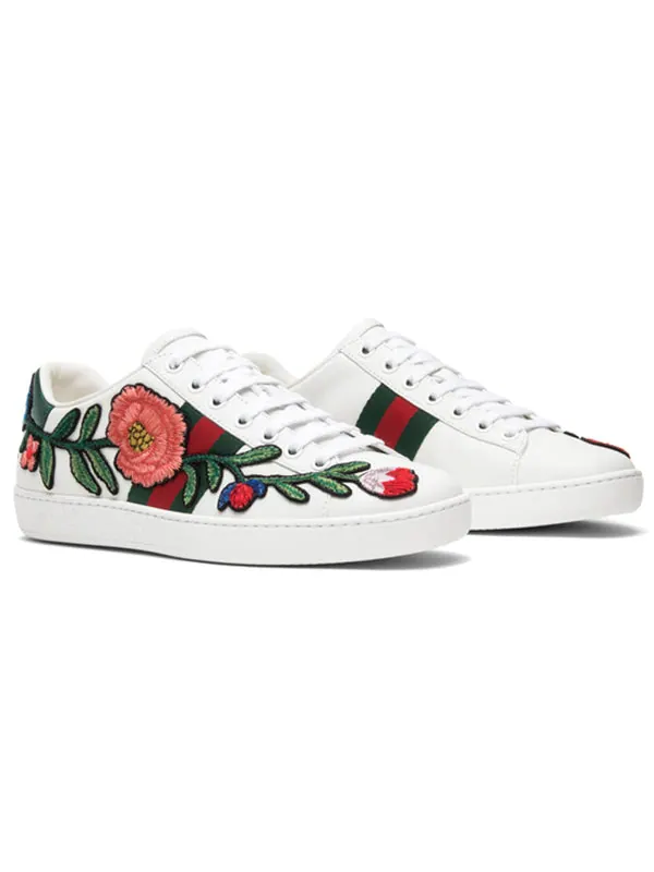 Кроссовки ace embroidered Gucci — изображение 3 из 4, белый