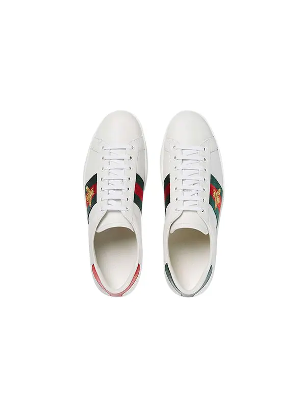 Кроссовки ace embroidered 'bee' 431942-a38g0-9064 Gucci — изображение 2 из 4, белый